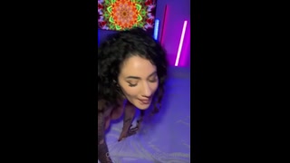 Arabelle Raphael's massive breasts filled the screen as she took a thick cock up her ass, cumming hard