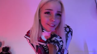 Gwen fisted her pussy with her right hand, while her left played with her tits, and she moaned out loud as the dildo went in and out of her tight cunt