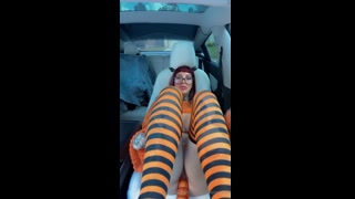 Brandy Reed's pussy is stuffed with a dildo